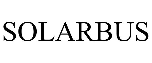 Trademark Logo SOLARBUS
