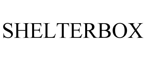 Trademark Logo SHELTERBOX