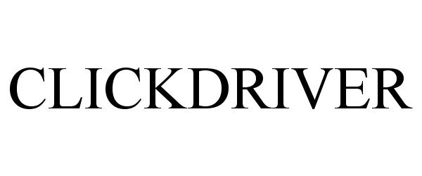 Trademark Logo CLICKDRIVER