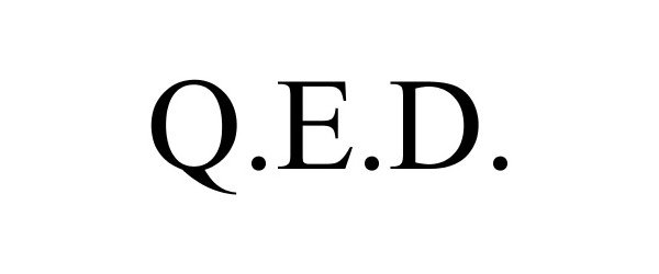 Trademark Logo Q.E.D.