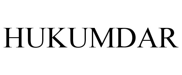 Trademark Logo HUKUMDAR