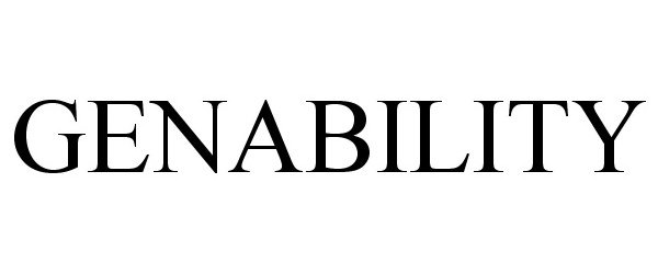 Trademark Logo GENABILITY