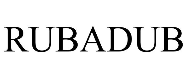 Trademark Logo RUBADUB