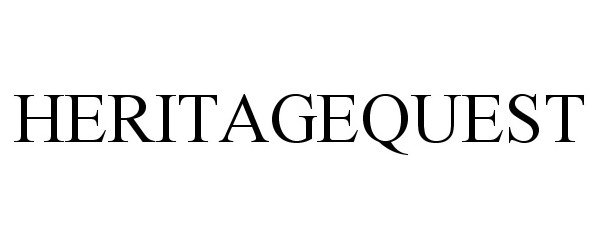 Trademark Logo HERITAGEQUEST