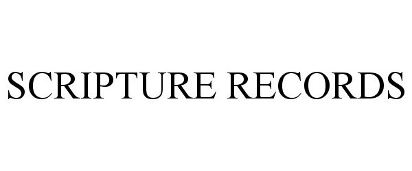 Trademark Logo SCRIPTURE RECORDS