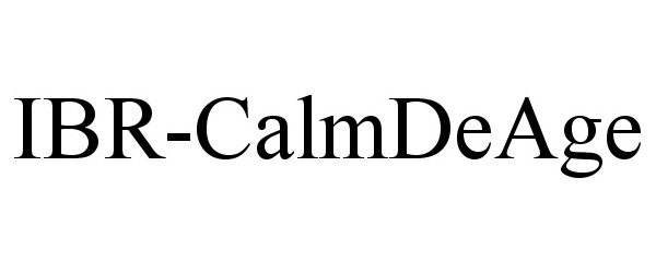 Trademark Logo IBR-CALMDEAGE