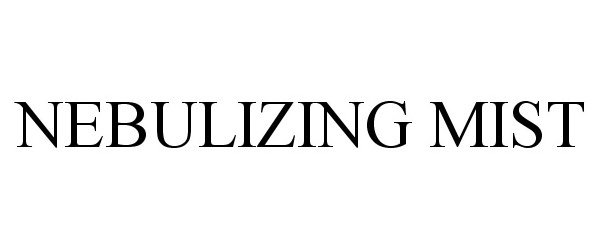 Trademark Logo NEBULIZING MIST