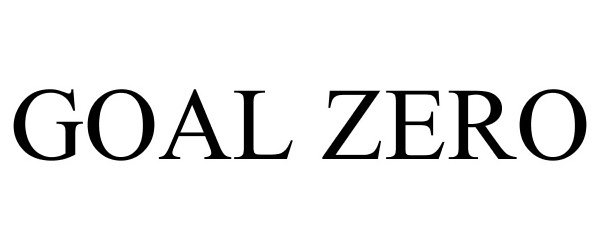 Trademark Logo GOAL ZERO