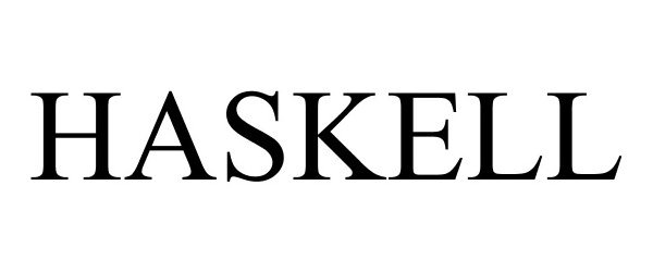 Trademark Logo HASKELL