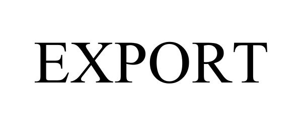 Trademark Logo EXPORT