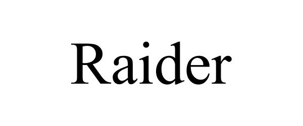 Trademark Logo RAIDER