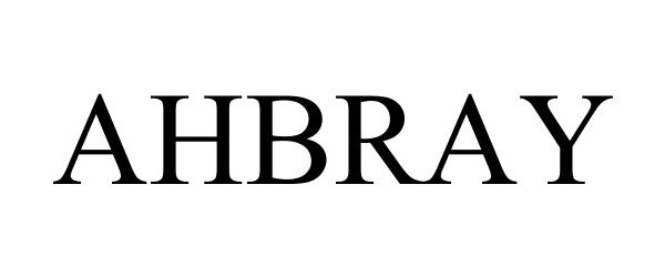 Trademark Logo AHBRAY