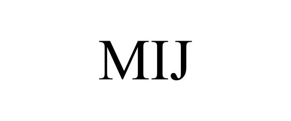 Trademark Logo MIJ