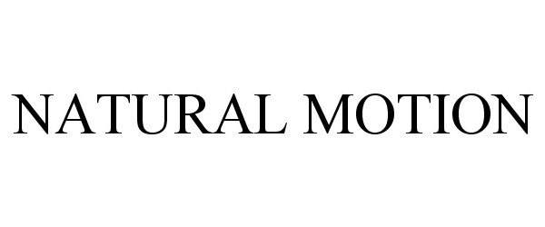Trademark Logo NATURAL MOTION