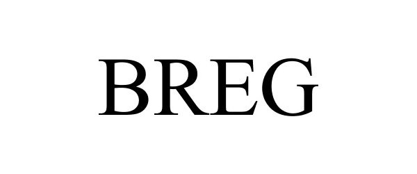 Trademark Logo BREG