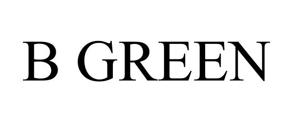 Trademark Logo B GREEN