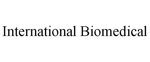 INTERNATIONAL BIOMEDICAL
