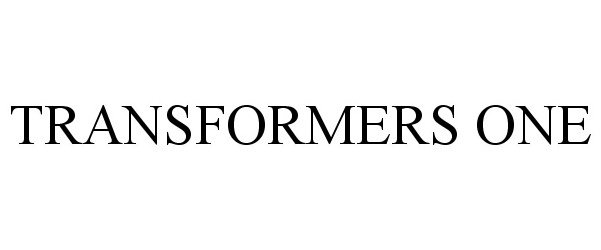 Trademark Logo TRANSFORMERS ONE