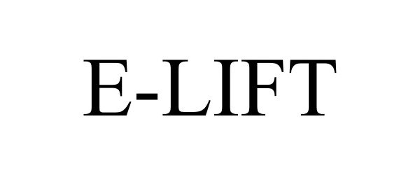 Trademark Logo E-LIFT
