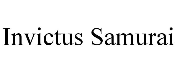  INVICTUS SAMURAI