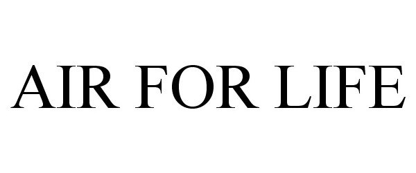 Trademark Logo AIR FOR LIFE