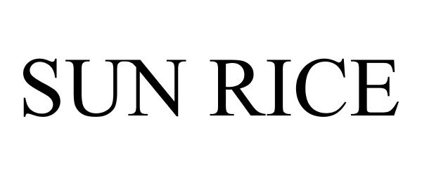 Trademark Logo SUN RICE