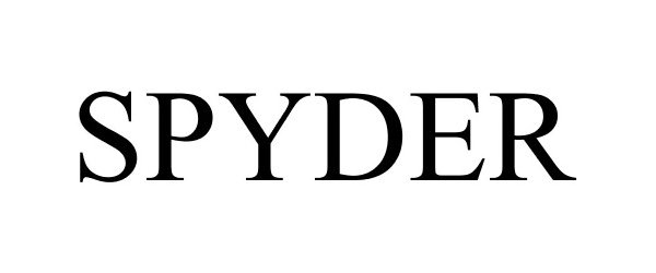 Trademark Logo SPYDER