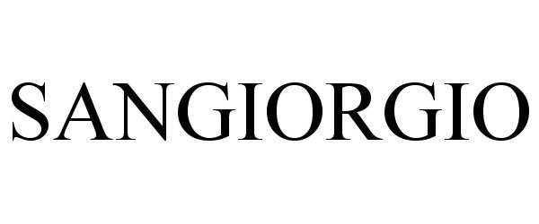 Trademark Logo SANGIORGIO