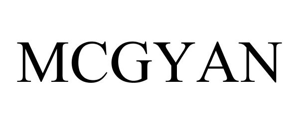 Trademark Logo MCGYAN