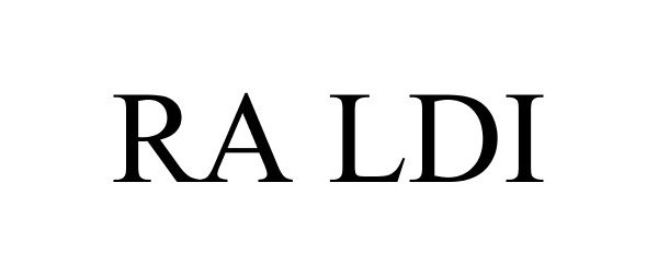 Trademark Logo RA LDI