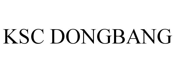 Trademark Logo KSC DONGBANG