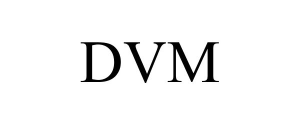 Trademark Logo DVM