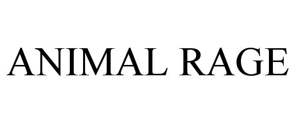 Trademark Logo ANIMAL RAGE