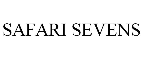 Trademark Logo SAFARI SEVENS