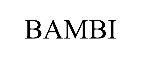 Trademark Logo BAMBI