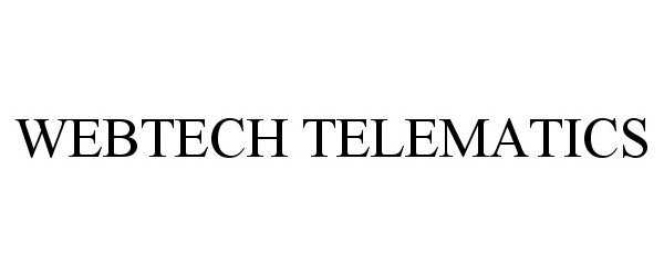 Trademark Logo WEBTECH TELEMATICS