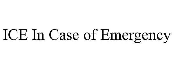ICE IN CASE OF EMERGENCY