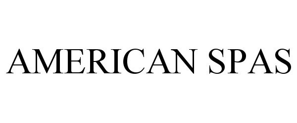 Trademark Logo AMERICAN SPAS