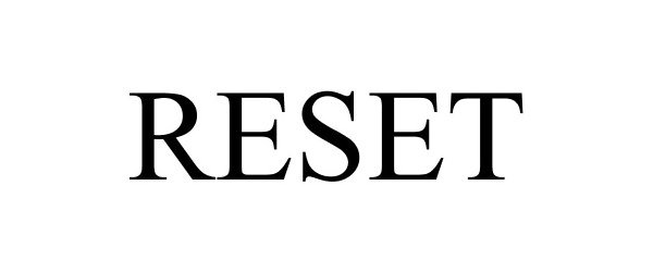 Trademark Logo RESET