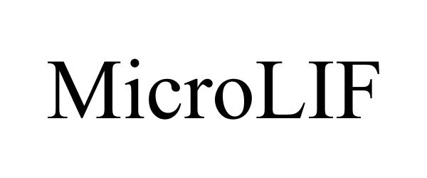 Trademark Logo MICROLIF