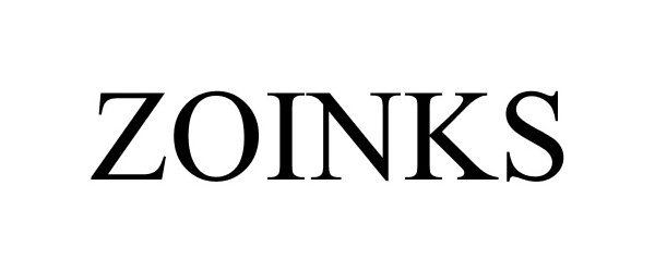 Trademark Logo ZOINKS