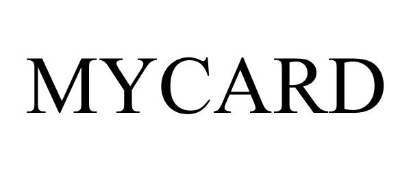Trademark Logo MYCARD