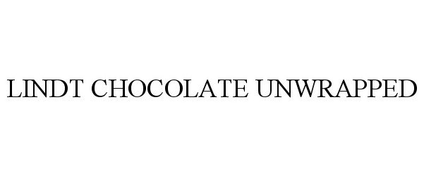 Trademark Logo LINDT CHOCOLATE UNWRAPPED