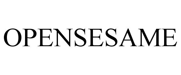 Trademark Logo OPENSESAME