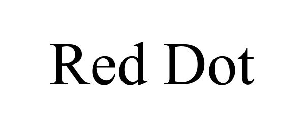 Trademark Logo RED DOT