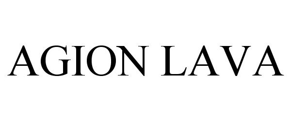 Trademark Logo AGION LAVA