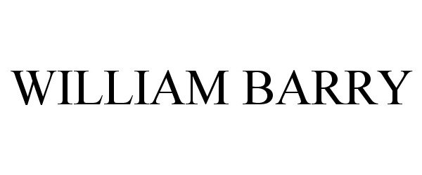 Trademark Logo WILLIAM BARRY