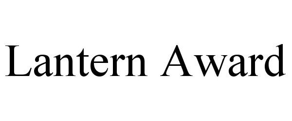 Trademark Logo LANTERN AWARD