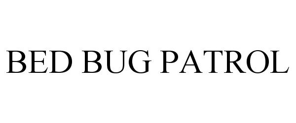 Trademark Logo BED BUG PATROL