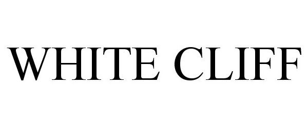 Trademark Logo WHITE CLIFF